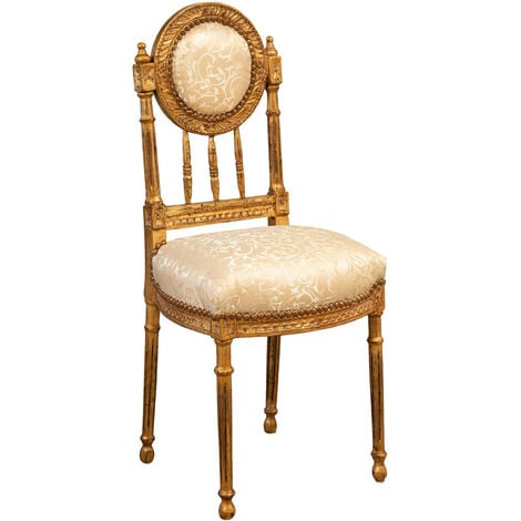 French style Louis XVI chair in solid beech wood