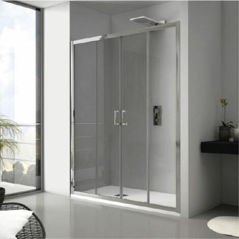 

Frontal de ducha 2 Fijos + 2 Puertas Correderas JAMESON DECORADO 140 cm Lateral fijo: 80 cm