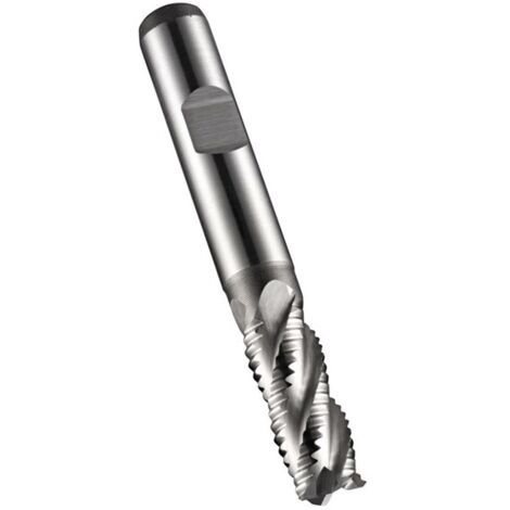 Fresa a candela C407 DIN 844 K D.18mm Tagli - L.32mm HSS-E-PM Bianco 35° Z.4