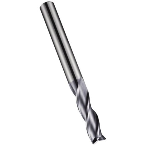 Fresa a candela S933 D.2mm lunghezza totale 38mm lunghezza taglio 6mm HM TiAlN 30 gradi Z.3