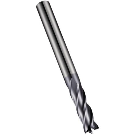Fresa a spoglia S944 D.4mm Lunghezza totale 50mm Lunghezza taglio 14mm HM TiAlN 30gradi Z.4