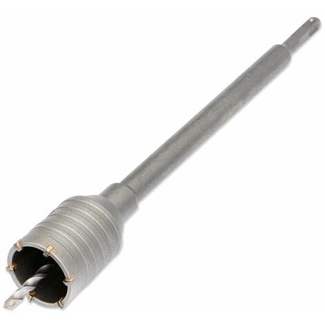 Fresa A Tazza Per Muro 50 Mm Asta Prolunga 50 Cm Da Trapano Sds Plus