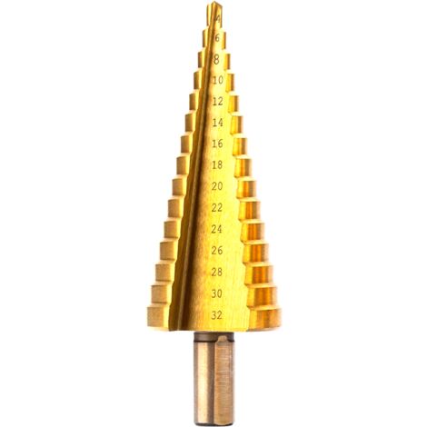 FRESA ALLARGAFORI CONICA A GRADINI 4-32mm