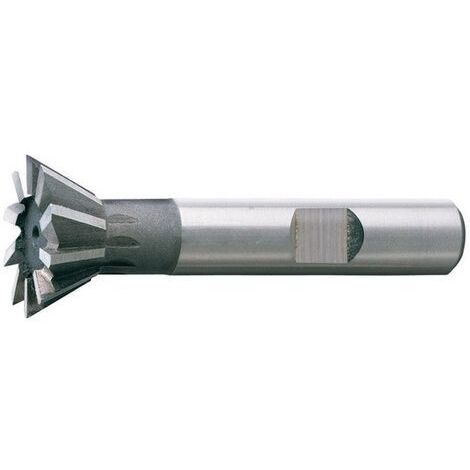 Fresa angular, forma C, 60°, Ø d1 - js16 : 28,0 mm, longitud. total l1 80 mm, altura de corte b - js 14 11,0 mm, Ø cola d2 - h6 : 16 mm, dentes : 10