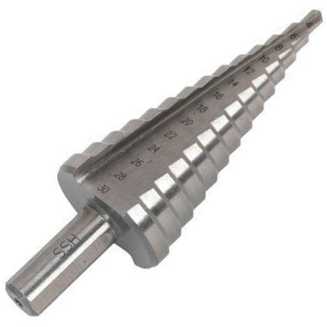 Fresa Conica A Scalino Gradino Punta Per Trapano Spirale Da 4 A 30 Mm Graduale