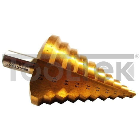 FRESA CONICA ALLARGAFORI GRADINO METALLO 6-50mm SCALINI GRADINI HSS