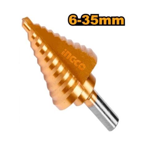 Fresa Conica per Trapano INGCO Punta a Gradini Allargafori Spriale da 6 a 35 mm