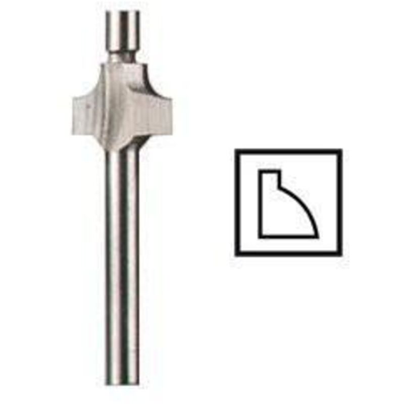 Dremel 612 fresa in acciaio inox 9,5 mm precisione