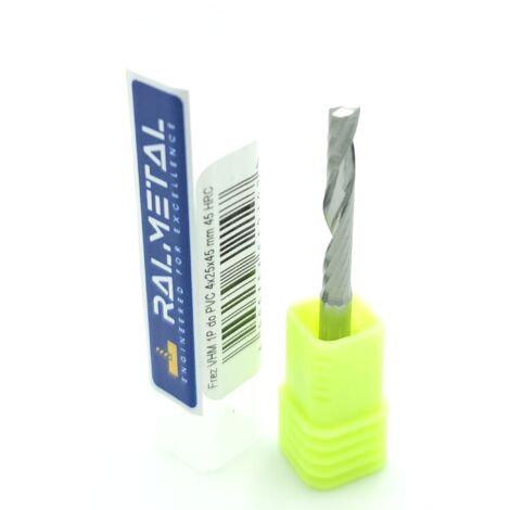 Fresa de carburo para madera PVC 1 Pluma 4 x 25 x 45