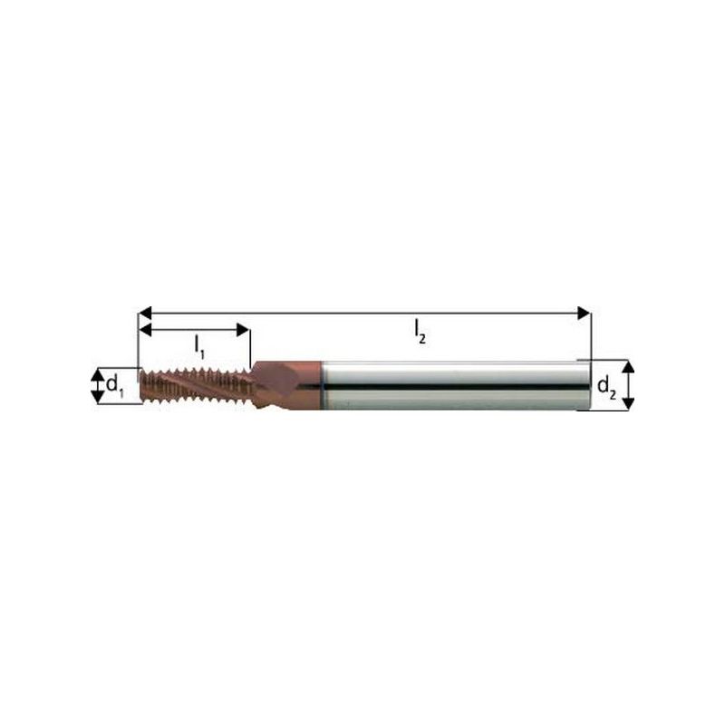 

JBO - Fresa de filetear GF carburo monobloque, regar central, 2 x d, revestimiento TiCN, Agujero : M8, paso 1,25 mm, hoja l1 18,1 mm