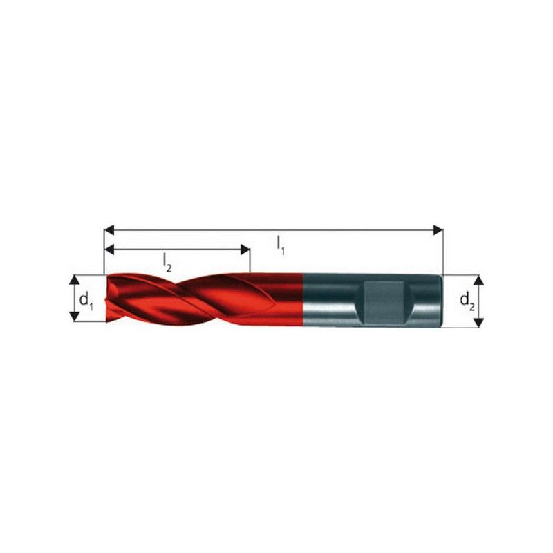 

Guhring - Fresa extra corta, 3 dientes, 45°, de carburo monobloque, Fire, Ø d1 - h10 : 2,00 mm, Largo total l1 45 mm, Largo corte l2 4 mm