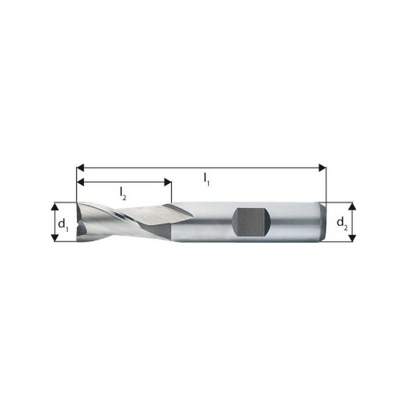 

Forum - Fresa frontal, acabado 3Z, extracorta tipo N, acero - corte rápido - - 8% cobaltoo, sin recubrimiento, Ø d1 - e8 : 14,0 mm, longitud. total