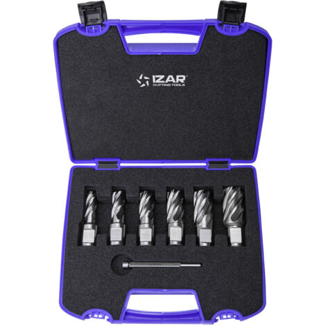 Fresa Hueca HSS-Xt Maquina Electromagnetica - 4070 - Set 12-14-16-18-20-22 mm IZAR