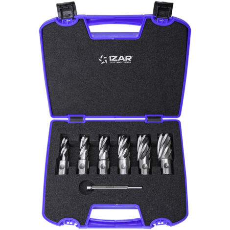 Fresa Hueca HSS-Xt Maquina Electromagnetica Universal - 4060 - Set 12-14-16-18-20-22 mm IZAR