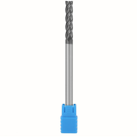 Fresa in metallo duro HRC45 a 4 taglienti per fresatura CNC, diametro 6 mm x lunghezza 100 mm (1 pezzo)