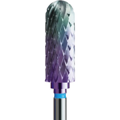 Fresa in metallo duro per ibrido, gel e acrilico con rivestimento camaleonte - rullo standard
