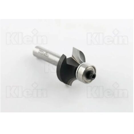 FRESA KLEIN A RAGGIO CONCAVO CON CUSCINETTO  Diametro fresa D: 18,7 mm  Raggio R: 3 mm  Altezza tagliente B: 9,5 mm  Lunghezza totale L: 49 mm  D