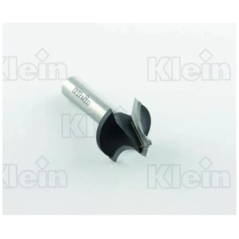 FRESA KLEIN A RAGGIO CONCAVO TAGLIETI RIPORTATI HW  Diametro fresa D: 18 mm  Raggio R: 6 mm  Altezza tagliente B: 13 mm  Lunghezza totale L: 41 mm  Diam