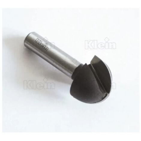 FRESA KLEIN A RAGGIO CONVESSO TAGLIETI RIPORTATI HW Diametro fresa D: 12,7 mm Raggio R: 6,4 mm Altezza tagliente B: 10 mm Lunghezza totale L: 38 mm