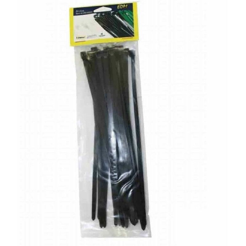 

Bridas negras 300x4,8 envasadas (bolsa 25 unid.) - EDM