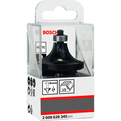 Fresa para redondear 8 mm R1 15 mm L 22 mm G 66 mm  BOSCH 2608628345