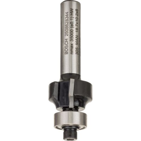 Fresa para redondear 8 mm R1 3 mm L 102 mm G 53 mm BOSCH 2608628344