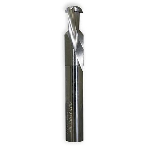 fresa peanut cutter. diámetro 12mm. vástago cilíndrico liso. rpm 14000
