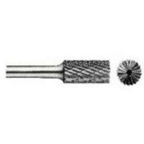 Fresa pequeña forma F KUD D.4mm cabeza-L.3mm vástago-D.3mm HM galv.3 Plus PFERD