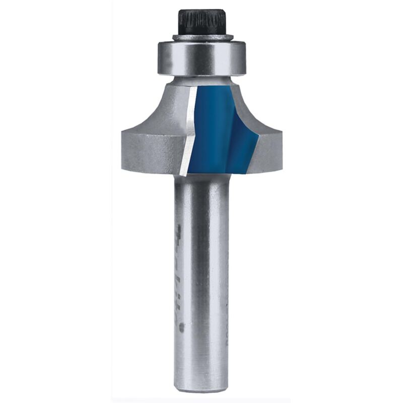 Fresa per arrotondare/profilare Makita con cuscinetto reggispinta Ø 25 mm Ø 25 mm - gambo 8 mm - raggio 6,3 mm