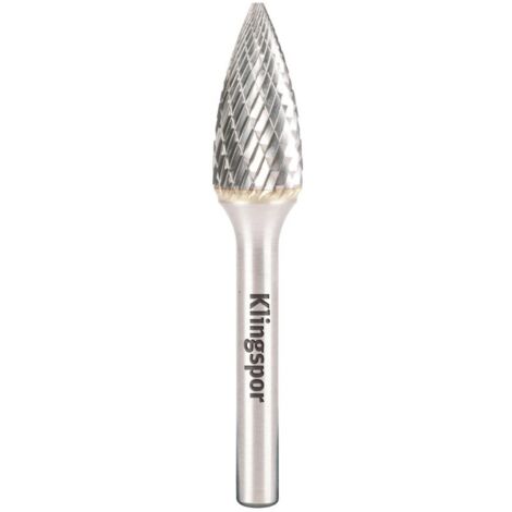 FRESA PER METALLI KLINGSPOR HF 100 G FI=6,0x18mm GAMBO 6mm TIPO SPG, PUNTA IPERBOLICA
