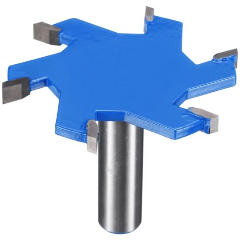 Fresa per scanalature a T - Attacco da 1/2" - 65 mm x 5 mm - 6 alette in carburo di tungsteno - Fresa per scanalature - Fresa per scanalature - Fresa per laminato in legno