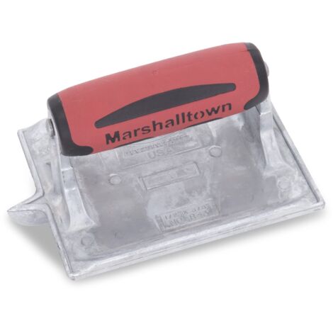 Fresa per scanalature in zinco Marshalltown, R 6 mm, L 10 mm, P 13 mm con impugnatura DuraSoft, in zinco, utensili per pavimenti e calcestruzzo, dimensioni: 152x111 mm