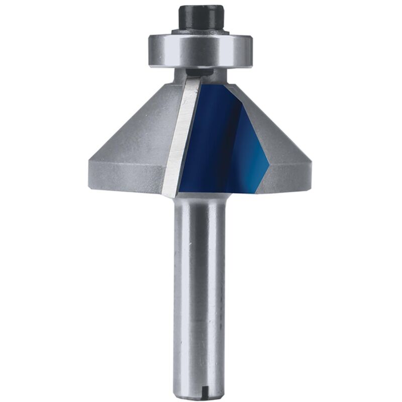 Makita - Fresa per smussare/profilare con cuscinetto reggispinta, ø 36 mm ø 36 mm - gambo 8 mm - angolo 45°