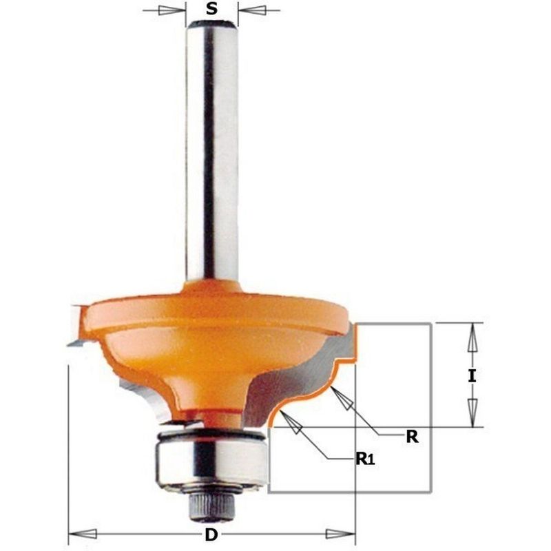 

CMT 746.325.11 - Fresa perfilada con rodamiento hm s 6 r 3.6/4.8