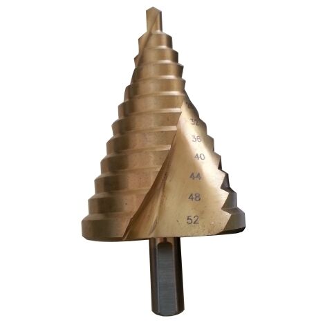 Frese/Punte Coniche Allargafori Scalino/gradino Set 4 Pezzi 12 - 32 Mm - Mod. A - Foto 6