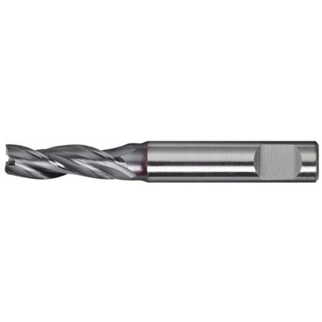 Fresa Ranurada Mini 4,0Mm 3Filos Larga Hss-Co8 Ticn Promat