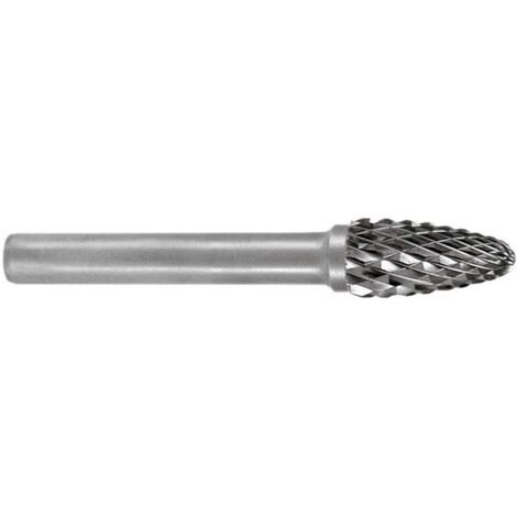 Fresa RBF D.6mm testa-L.18mm diametro mandrino-D.6mm HM vuoto rivestito KVZ 4