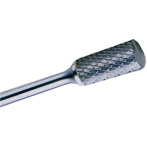 Fresa Rotativa Metal Duro Dentado Cruzado Cilíndrica sin Corte Centro                                                          Ø 8mm - Largo corte 19mm - L 65mm