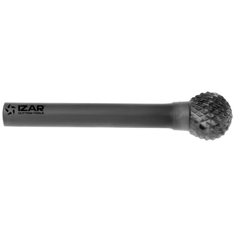 Fresa Rotativa Metal Duro Tipo D Esferica - 9258 - 08,00X06,00 mm Dent.4 IZAR