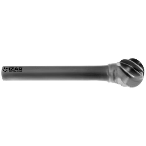 Fresa Rotativa Metal Duro Tipo D Esferica - 9258 - 25,00X06,00 mm Dent.1 IZAR