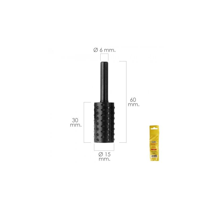 

Fresa rotativa para madera cilindrica Ø 15 mm. para taladro / fresadora