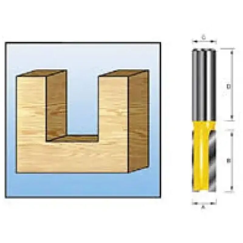 Fresa scanalata a due lame - 25 x 20 x 8 x 32