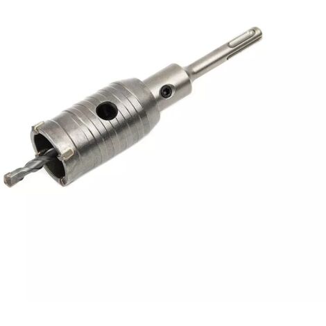 Fresa Tazza Carotatrice 50 Mm Asta Prolunga 9 Cm Per Trapano Attacco Sds Plus