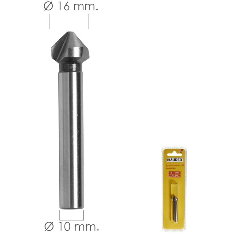 

Fresa vaciadora hss Ø 16 mm. para taladro / fresadora