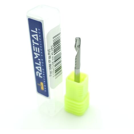 Fresa VHM a 1 tagliente per PVC e legno 3.175 x 17 x 38