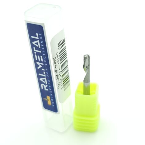 Fresa VHM a 1 tagliente per PVC Legno 3.175 x 12 x 38