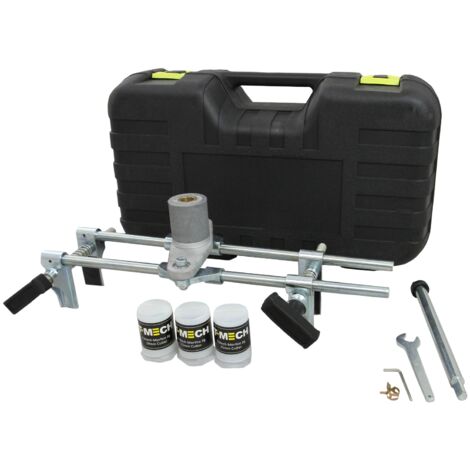 Fresadora Cajeado Manual para Cerraduras Empotrables Herramienta de Carpintería para Instalar Cerraduras en Puertas de Madera y Cortar Puertas de Madera con 6 Cortadores Madera de Carburo GRATIS