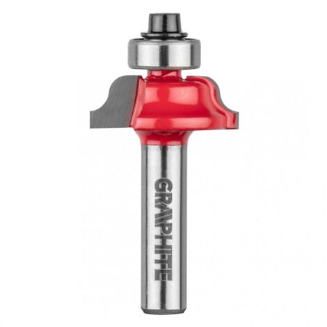 Fresadora graphite 56h238 decorativa guiada rodamiento 25,7 mm