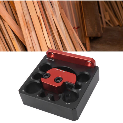 Fresadora y torno para madera ajustable de 8 orificios, fabricada en aleación de aluminio  Juego de accesorios de bricolaje de 6 piezas  Material de alta calidad y resistente a la corrosión