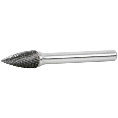 Fresas Rotativas Metal Duro Dentado Cruzado Árbol Punta Ojiva Ø 6mm - Largo corte 13mm - L 50mm
